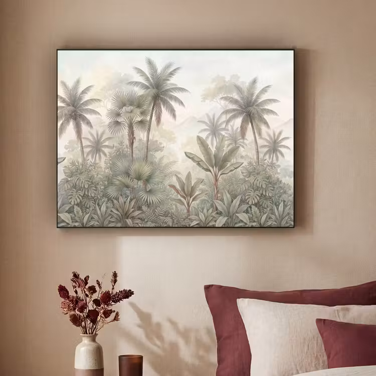 Art Frame - Natuur - Tropisch bos - Landschap - Aquarel - Groen — 2