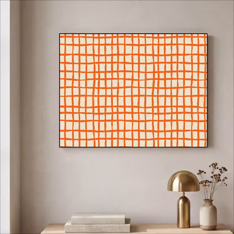 Art Frame - Patroon - Lijnen - Oranje — 3