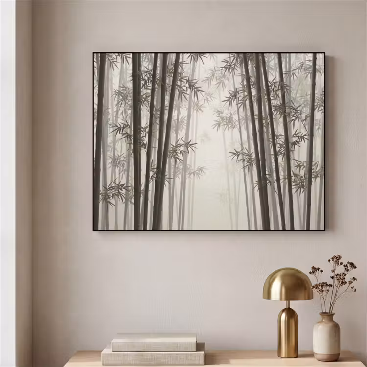 Art Frame - Bamboe - Bos - Mist - Natuur — 3