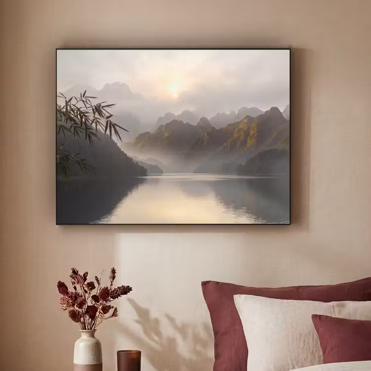 Art Frame - Bergen - Water - Mist - Natuur - Landschap — 2