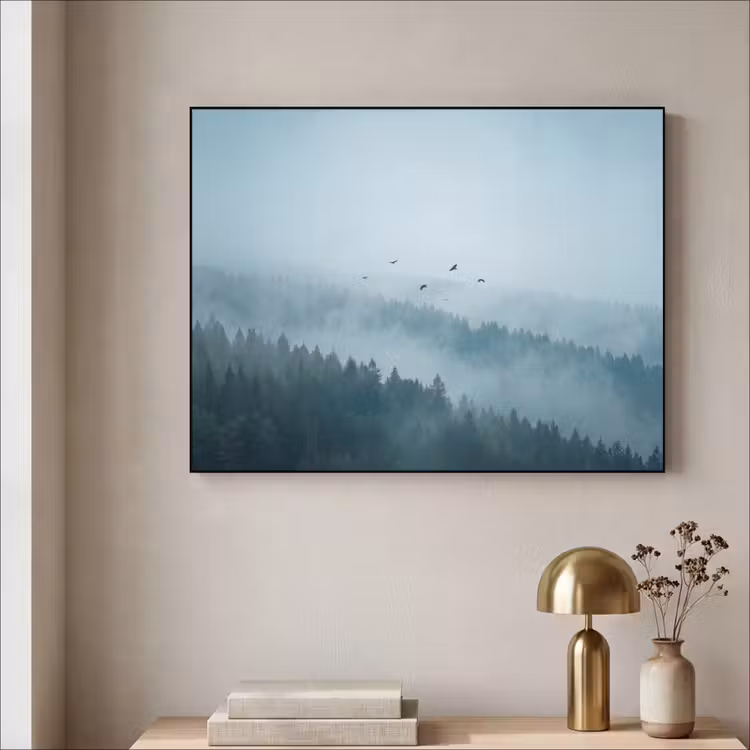 Art Frame - Bos - Mist - Vogels - Natuur - Groen — 3