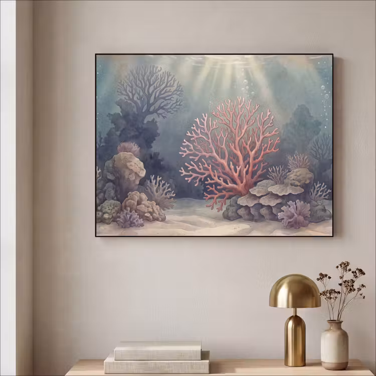 Art Frame - Koraal - Onderwater - Natuur - Roze — 3