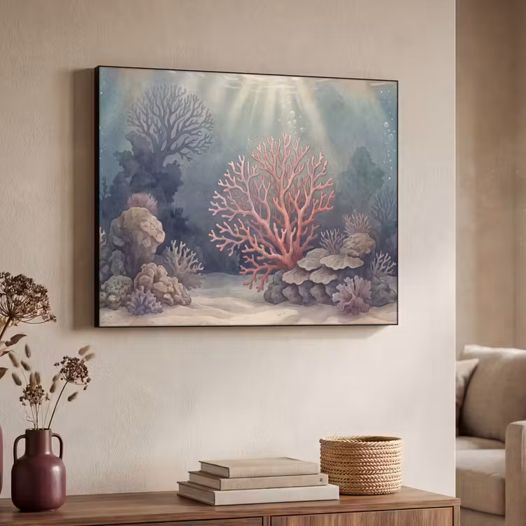 Art Frame - Koraal - Onderwater - Natuur - Roze — 4