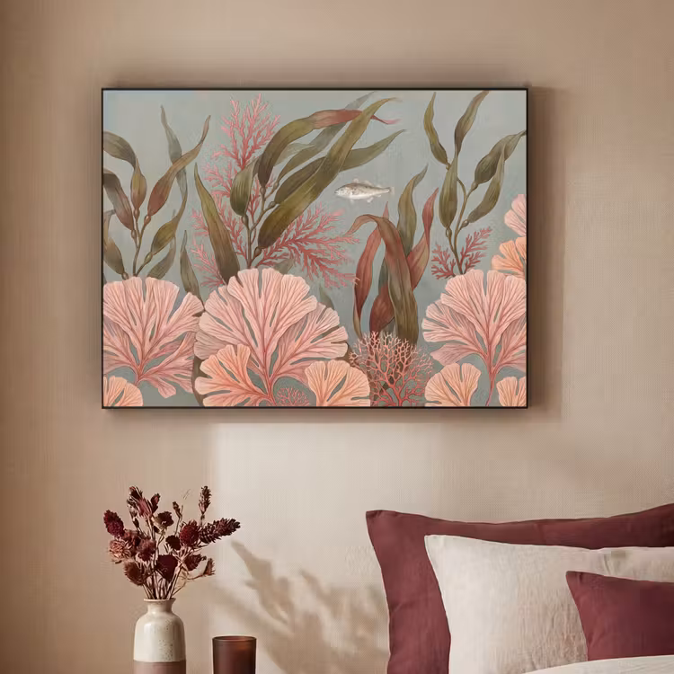 Art Frame - Onderwater - Planten - Vis - Vintage - Groen — 2