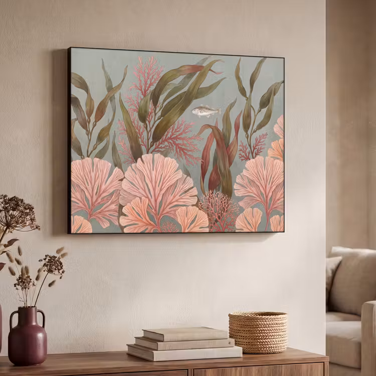 Art Frame - Onderwater - Planten - Vis - Vintage - Groen — 4