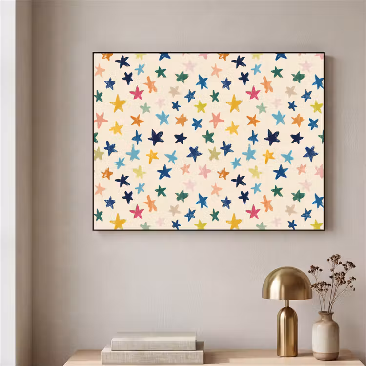 Art Frame - Patroon - Sterren - Kleurrijk — 3