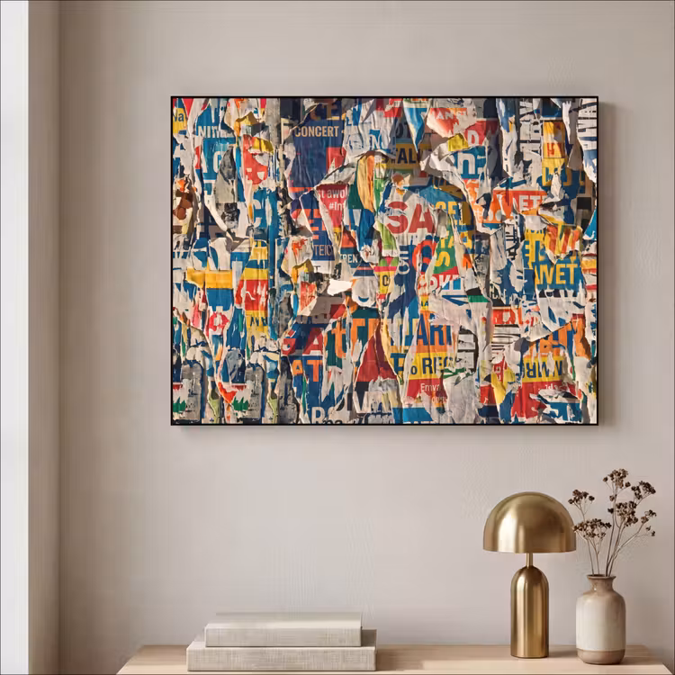 Art Frame - Abstract - Gelaagd papier - Urban - Modern - Kleurrijk — 3