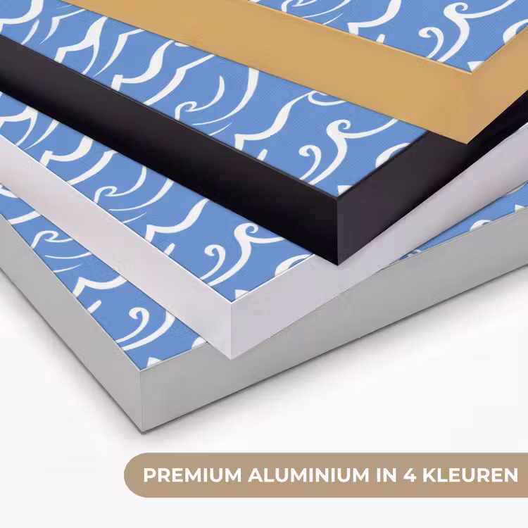 Art Frame - Blauw - Wit - Simpel - Getekend - Golven — 5