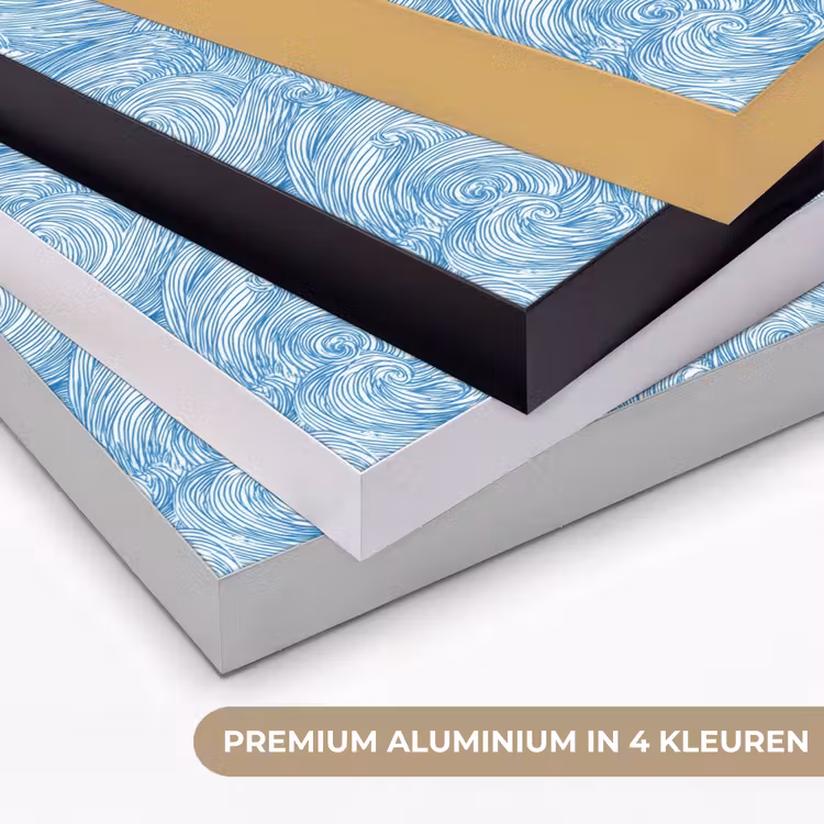 Art Frame - Blauw - Wit - Spiraal - Golven - Lijnen — 5