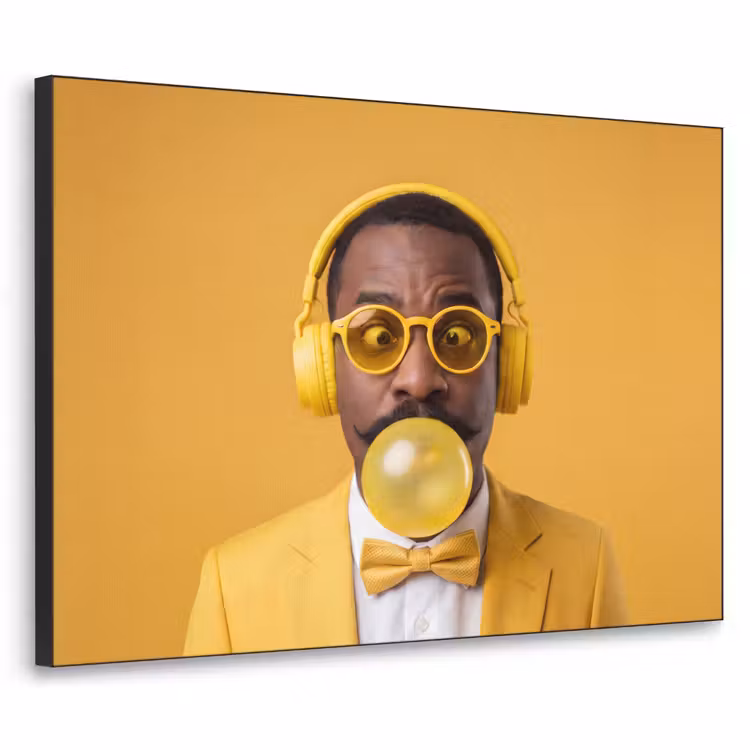 Art Frame - Man - Bubblegum - Portret - Geel - Modern — 1
