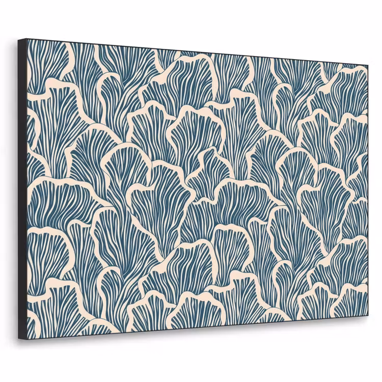 Art Frame - Organisch - Blauw - Crème - Schelpen — 1
