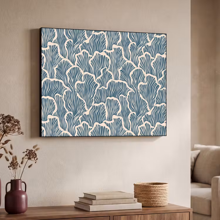 Art Frame - Organisch - Blauw - Crème - Schelpen — 4