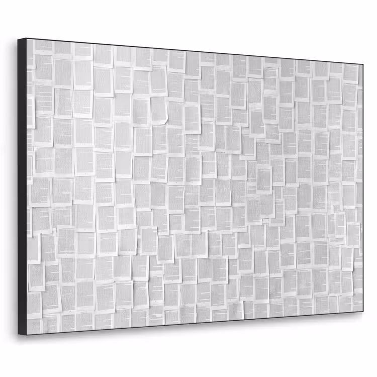 Art Frame - Papier - Overlappend - Textuur - Modern - Wit — 1