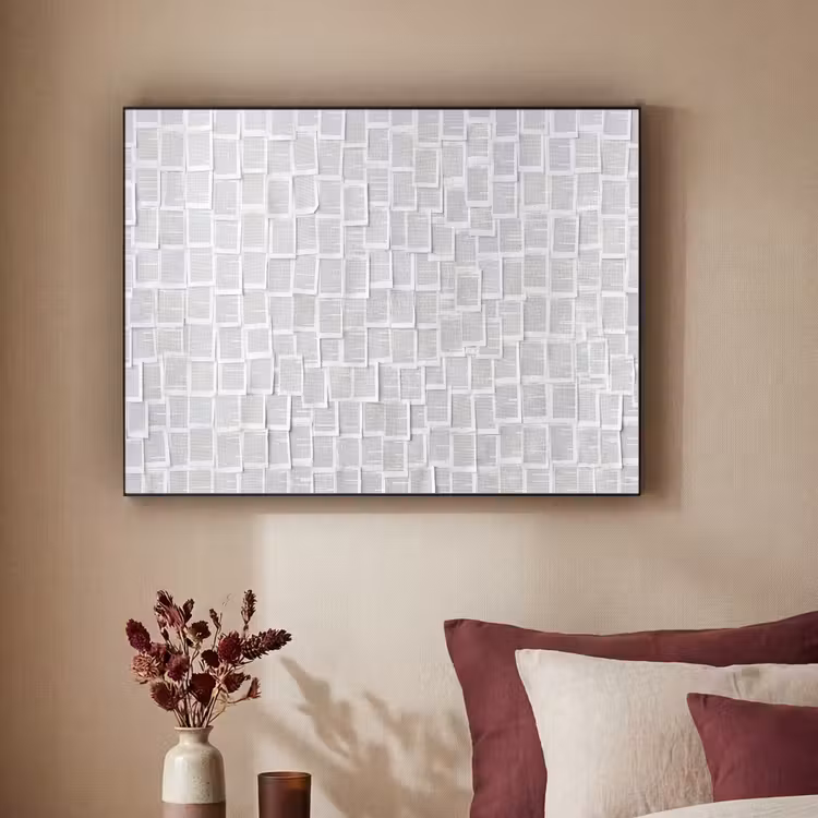 Art Frame - Papier - Overlappend - Textuur - Modern - Wit — 2