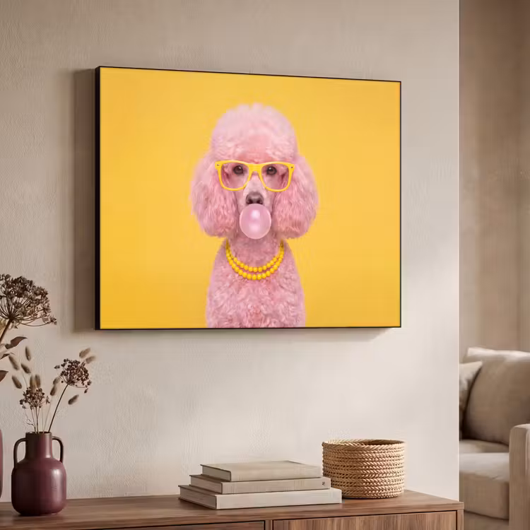 Art Frame - Hond - Kauwgum - Dieren - Modern - Roze — 4