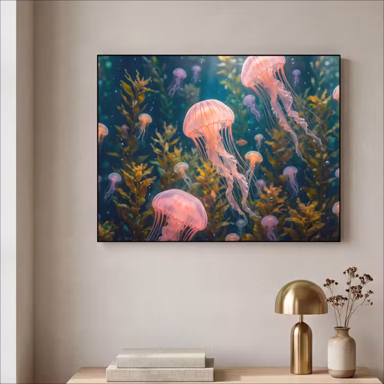 Art Frame - Kwal - Roze - Onderwater - Zeeleven - Dieren — 3