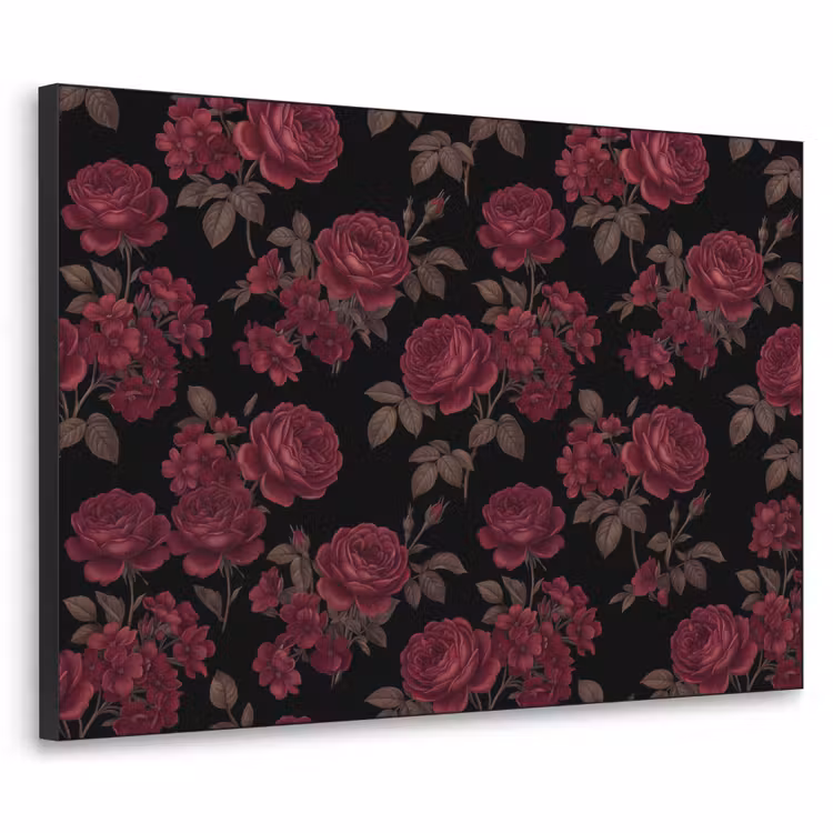 Art Frame - Bloemen - Roos - Patroon - Klassiek - Rood — 1