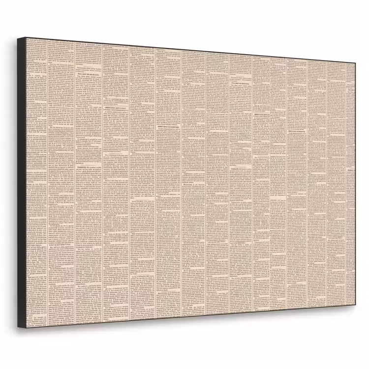 Art Frame - Krant - Nieuws - Historisch - Vintage - Beige — 1