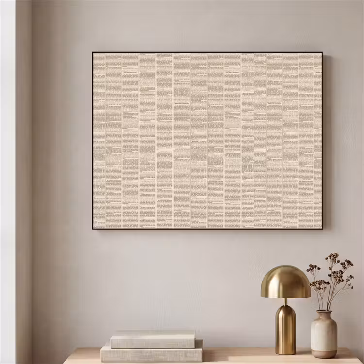 Art Frame - Krant - Nieuws - Historisch - Vintage - Beige — 3