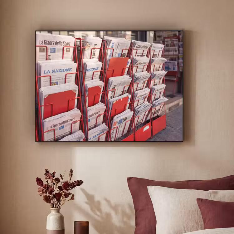 Art Frame - Kranten - Rek - Stedelijk - Dagelijks leven - Rood — 2