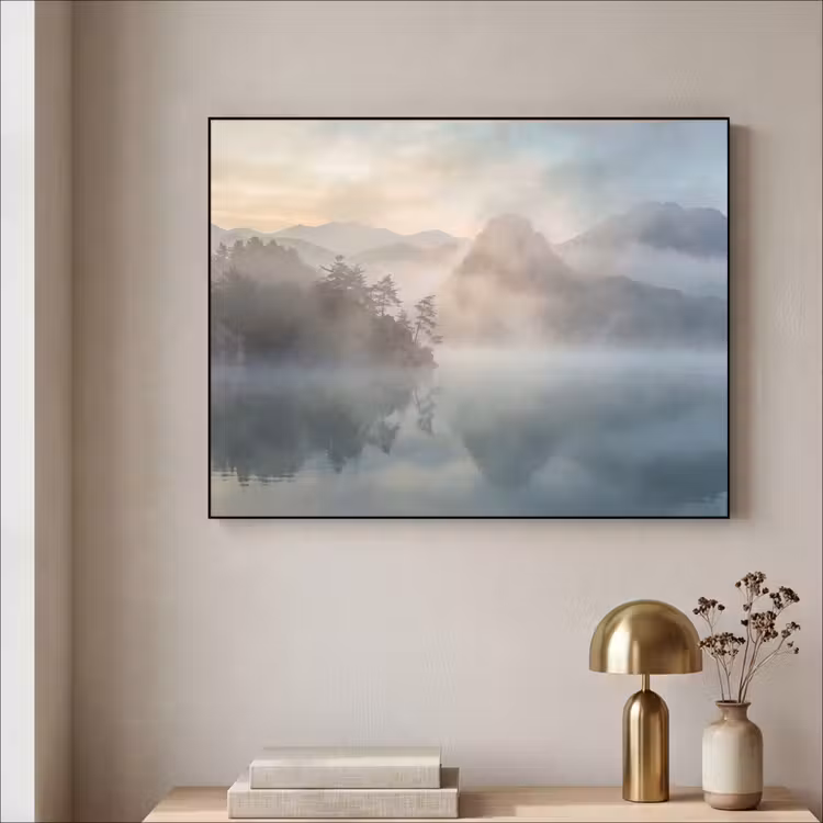 Art Frame - Landschap - Bergen - Mist - Water - Natuur — 3