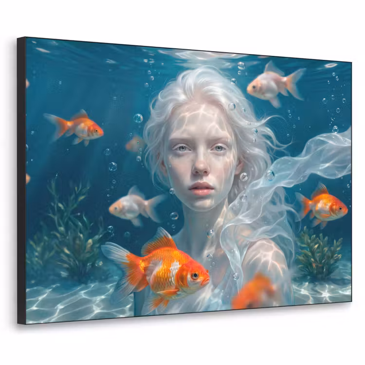 Art Frame - Mens - Onderwater - Vis - Modern - Blauw — 1