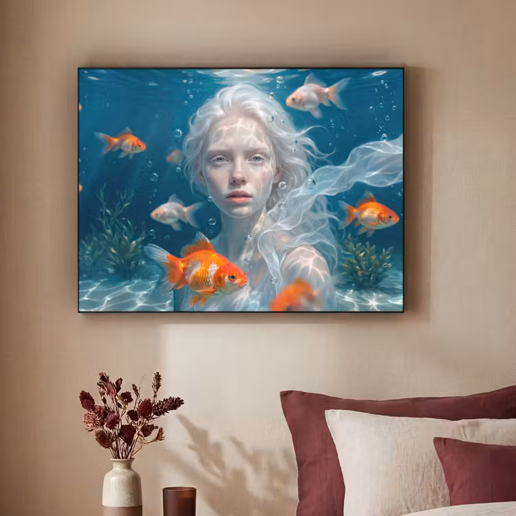 Art Frame - Mens - Onderwater - Vis - Modern - Blauw — 2