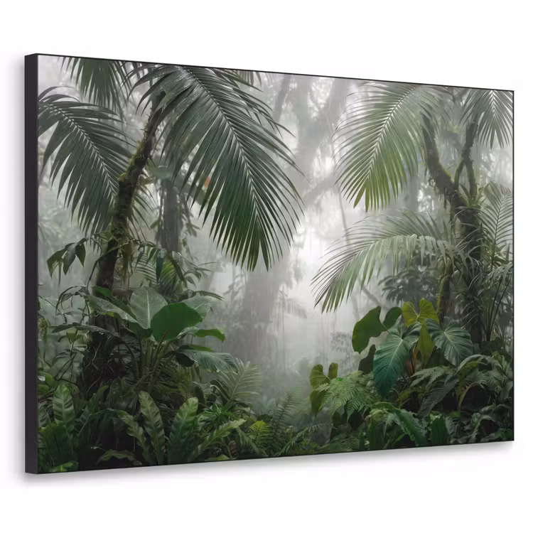 Art Frame - Natuur - Jungle - Mist - Tropisch - Groen — 1