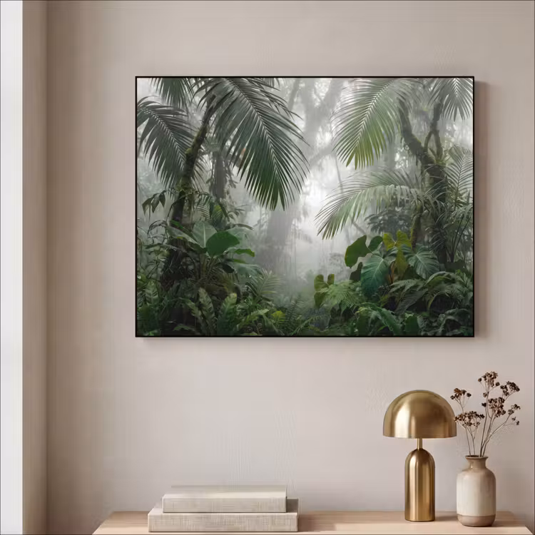 Art Frame - Natuur - Jungle - Mist - Tropisch - Groen — 3