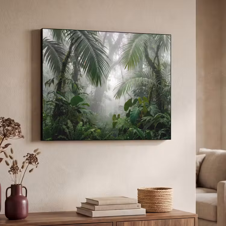 Art Frame - Natuur - Jungle - Mist - Tropisch - Groen — 4