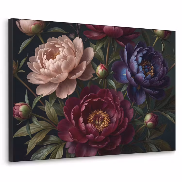 Art Frame - Bloemen - Boeket - Natuur - Modern - Donker — 1