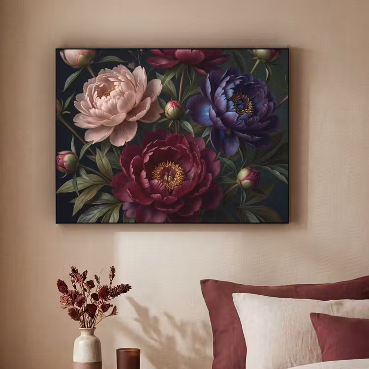 Art Frame - Bloemen - Boeket - Natuur - Modern - Donker — 2