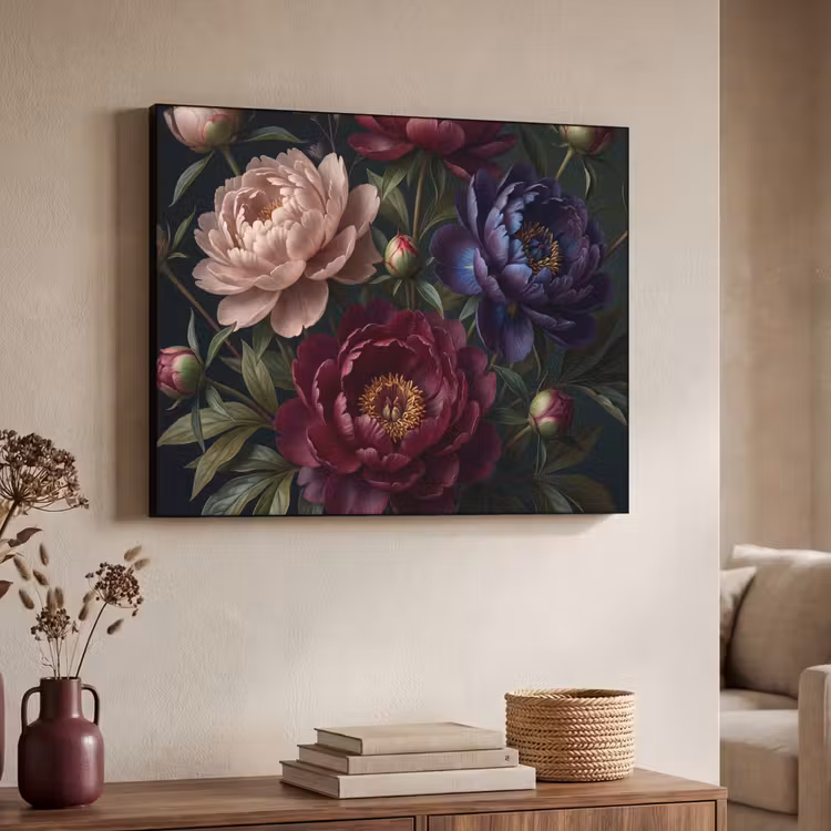 Art Frame - Bloemen - Boeket - Natuur - Modern - Donker — 4