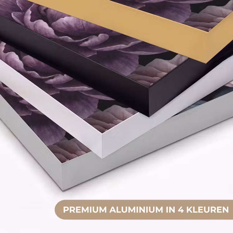 Art Frame - Bloemen - Patroon - Donker - Botanisch - Paars — 5