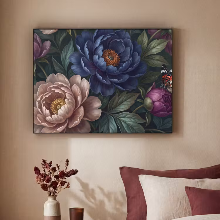 Art Frame - Bloemen - Vlinder - Natuur - Modern - Paars — 2