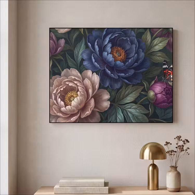 Art Frame - Bloemen - Vlinder - Natuur - Modern - Paars — 3