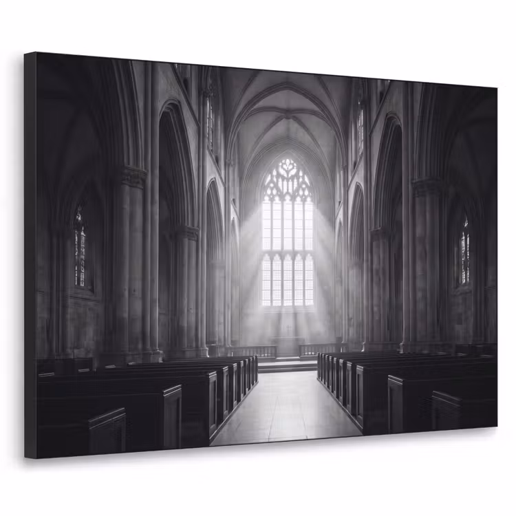 Art Frame - Kerk - Interieur - Lichtstralen - Architectuur - Klassiek — 1
