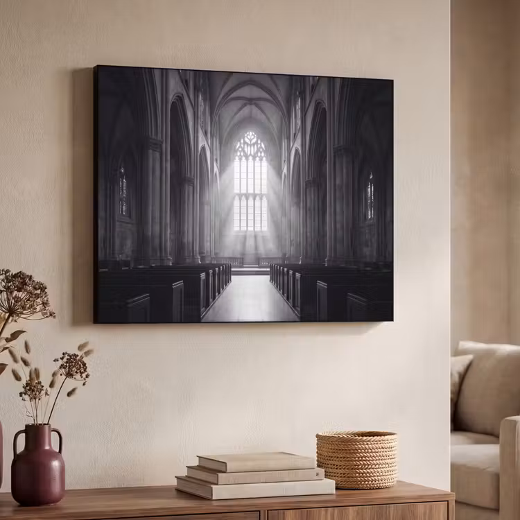 Art Frame - Kerk - Interieur - Lichtstralen - Architectuur - Klassiek — 4