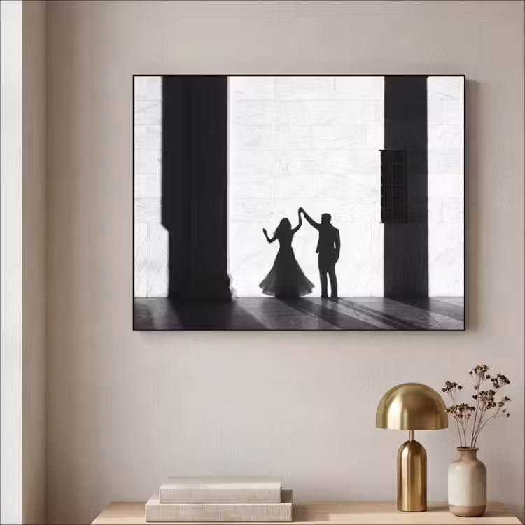 Art Frame - Mensen - Schaduw - Dans - Zwart-wit - Liefde — 3