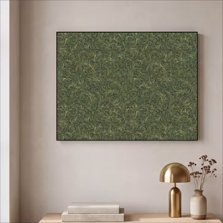 Art Frame - Donker - Groen - Krullend - Botanisch — 3