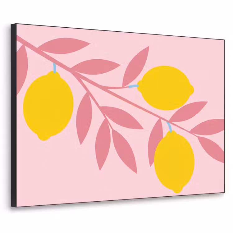 Art Frame - Fruit - Tak - Natuur - Abstract - Roze — 1