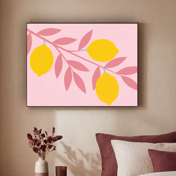 Art Frame - Fruit - Tak - Natuur - Abstract - Roze — 2
