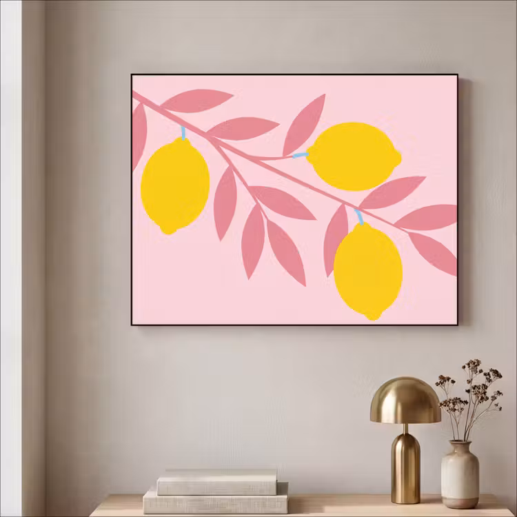 Art Frame - Fruit - Tak - Natuur - Abstract - Roze — 3