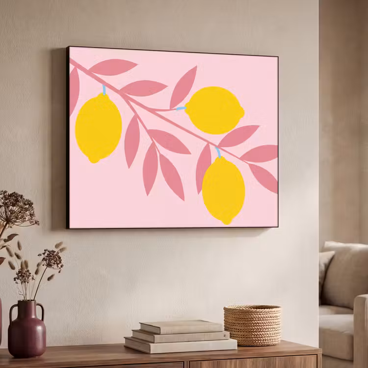 Art Frame - Fruit - Tak - Natuur - Abstract - Roze — 4