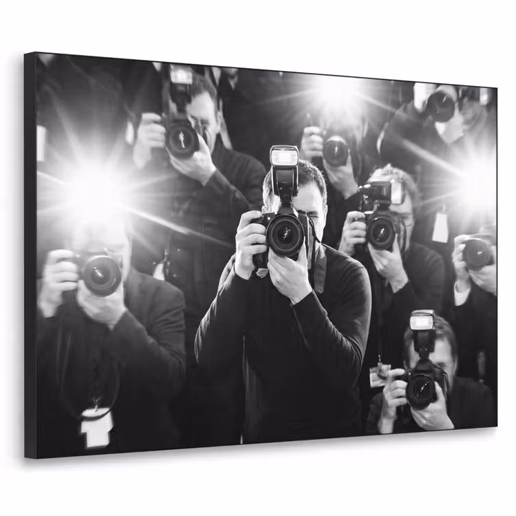 Art Frame - Mensen - Camera - Flitslicht - Zwart-wit - Media — 1