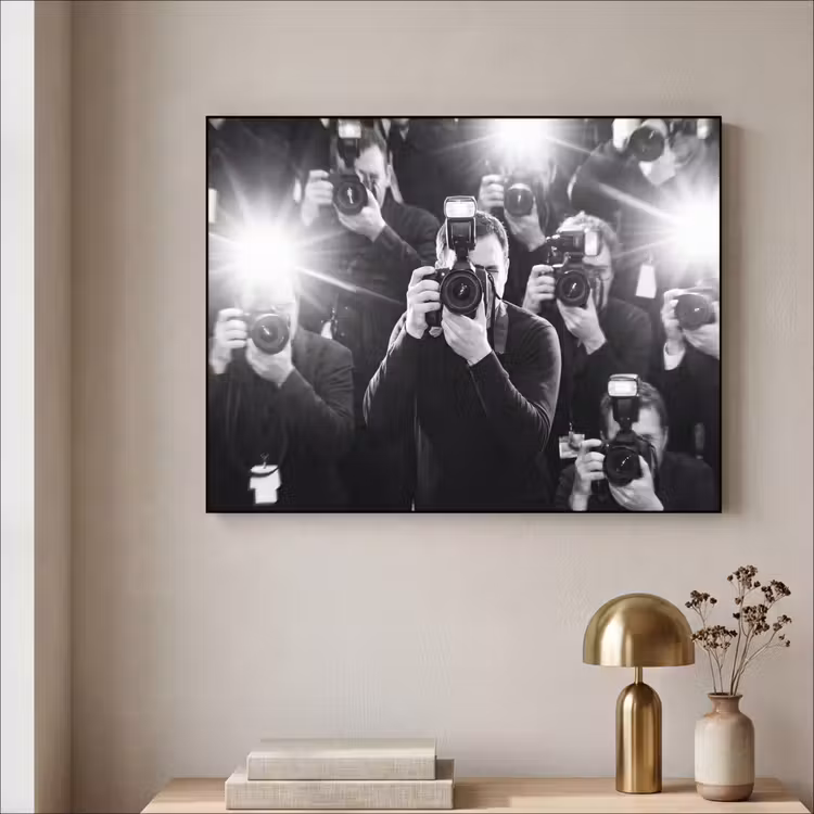 Art Frame - Mensen - Camera - Flitslicht - Zwart-wit - Media — 3