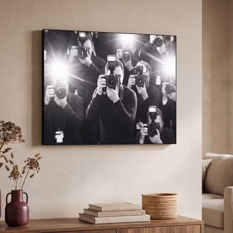 Art Frame - Mensen - Camera - Flitslicht - Zwart-wit - Media — 4