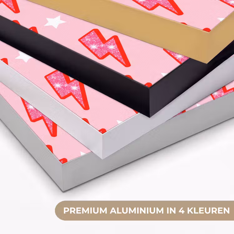 Art Frame - Patroon - Bliksem - Ster - Glitter - Roze — 5
