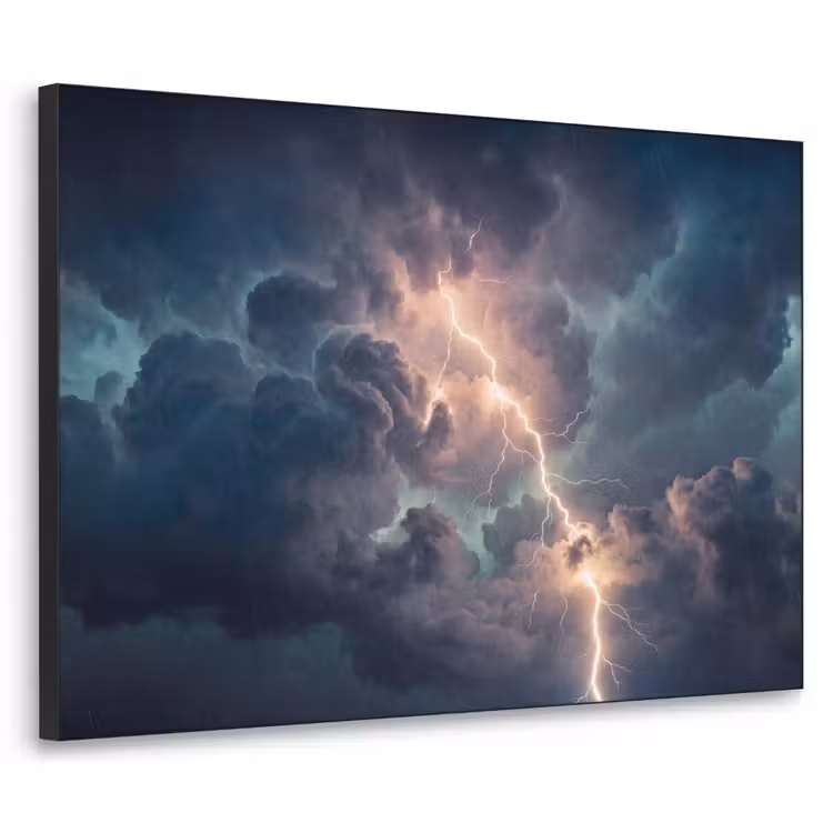 Art Frame - Bliksem - Storm - Natuur - Donker — 1