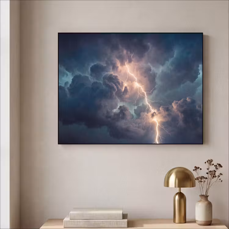 Art Frame - Bliksem - Storm - Natuur - Donker — 3